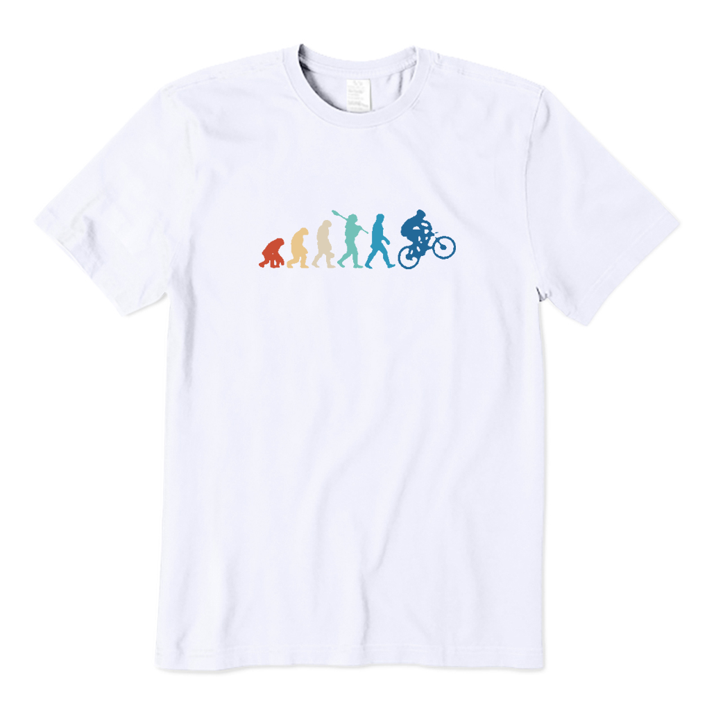 Retro Mountain Biking Evolution T-shirt