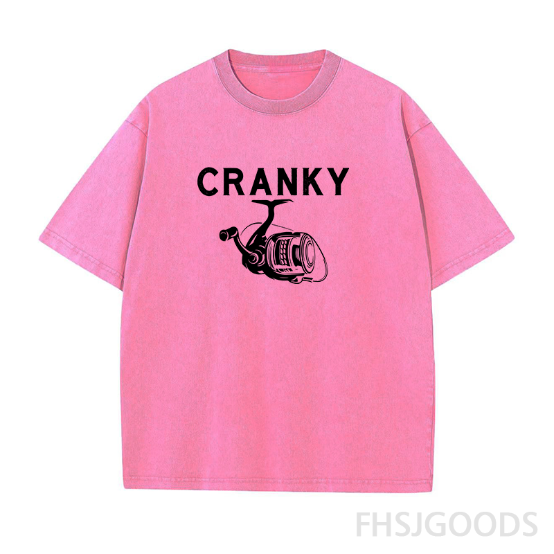 Cranky Fishing Unisex Distressed T-Shirt