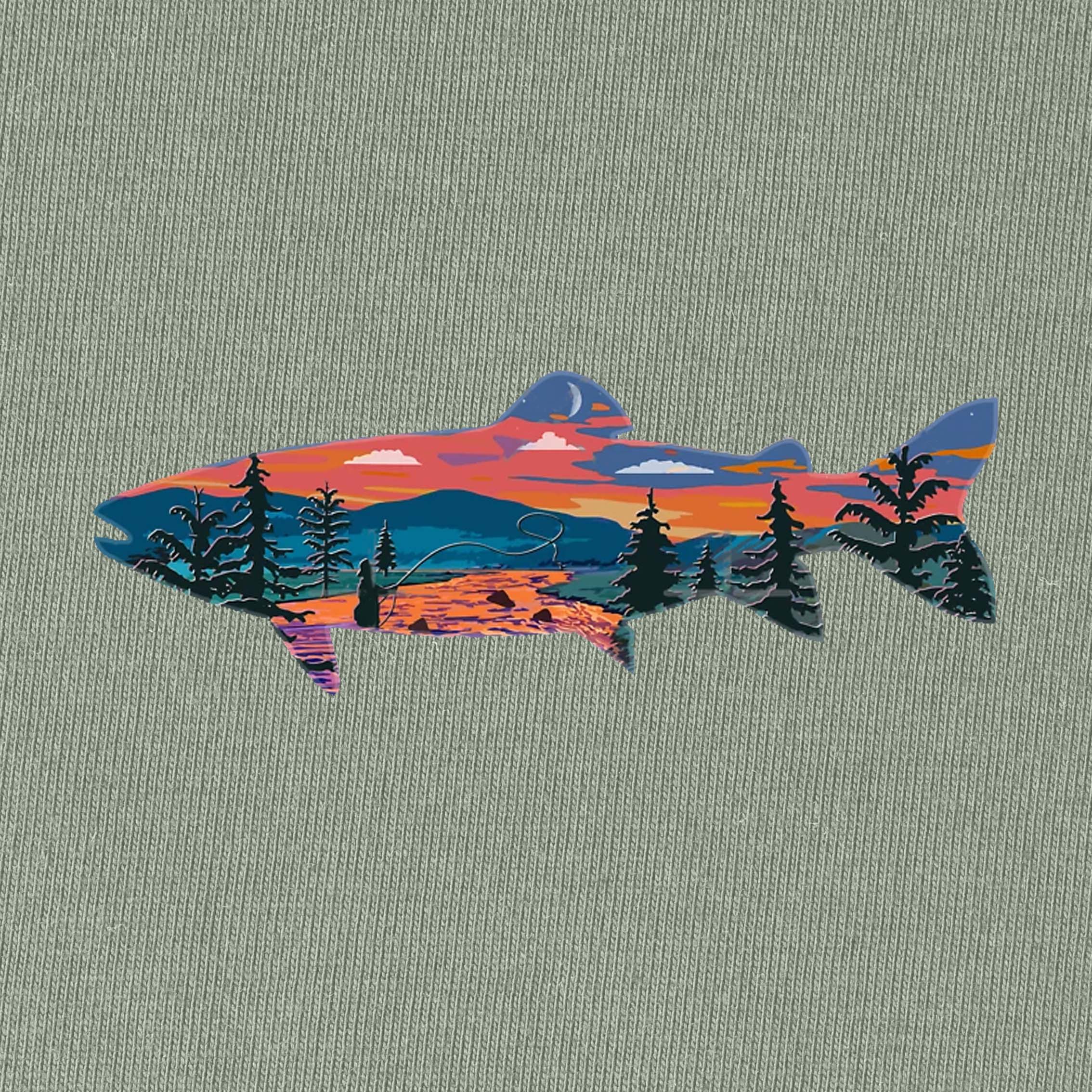 Trout and Landscape T-Shirt