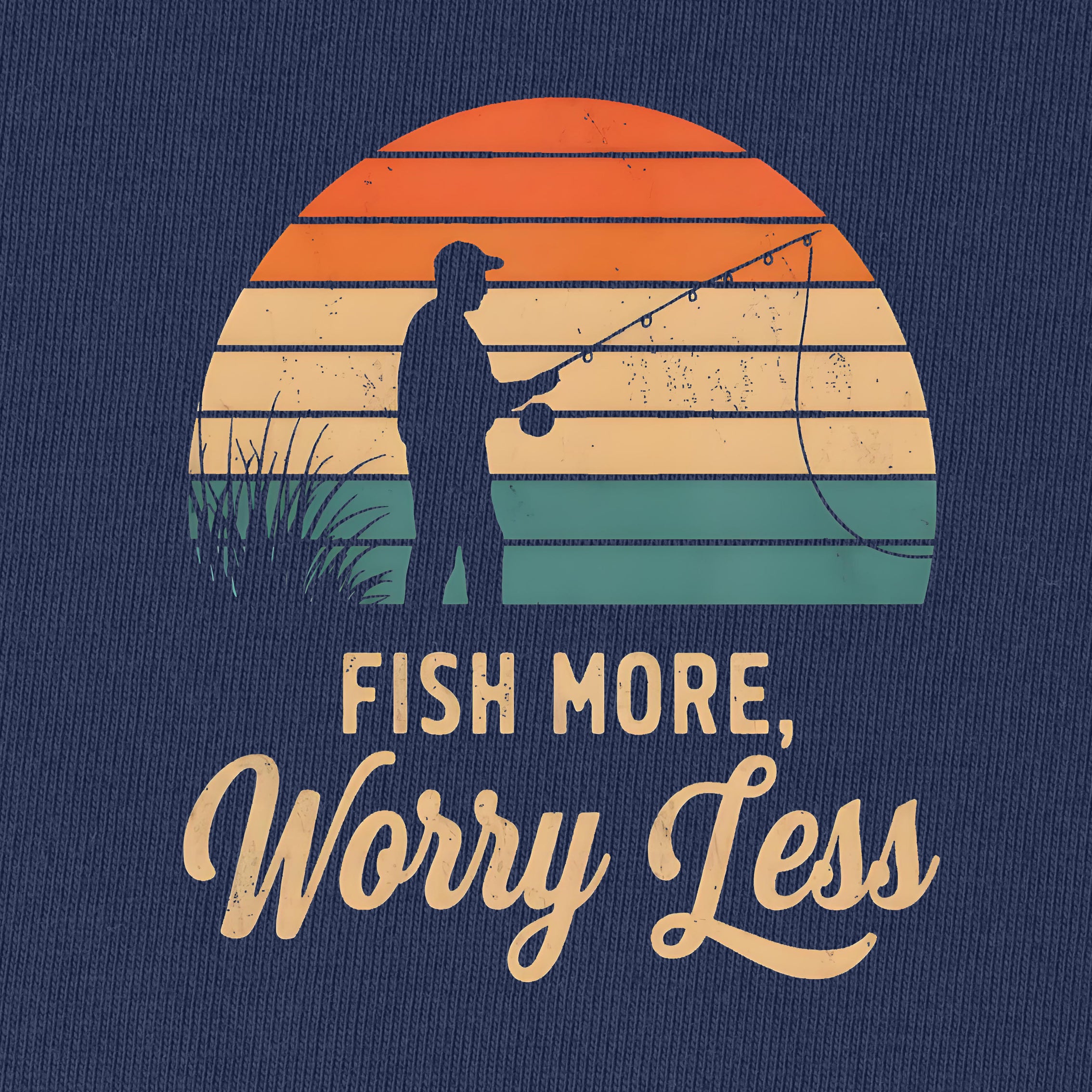 Fish More Worry Less T-Shirt