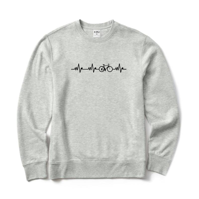 Bike Heartbeat Crewneck Sweatshirt