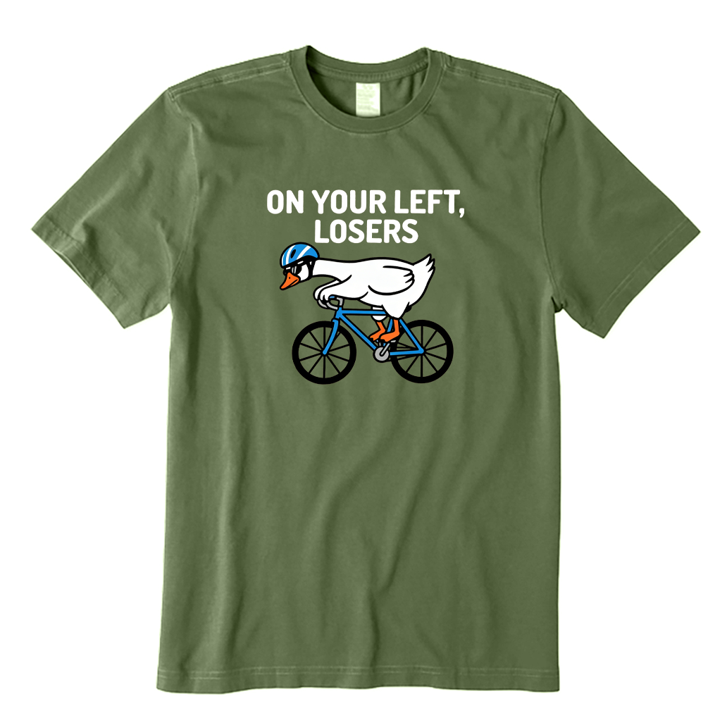 On Your Left Losers Cycling T-shirt