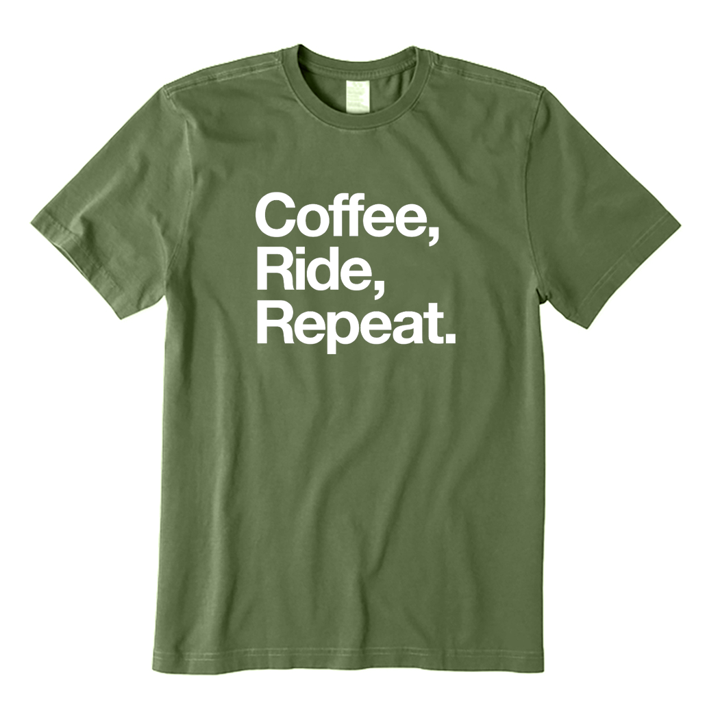 Coffee Ride Repeat Cycling T-shirt