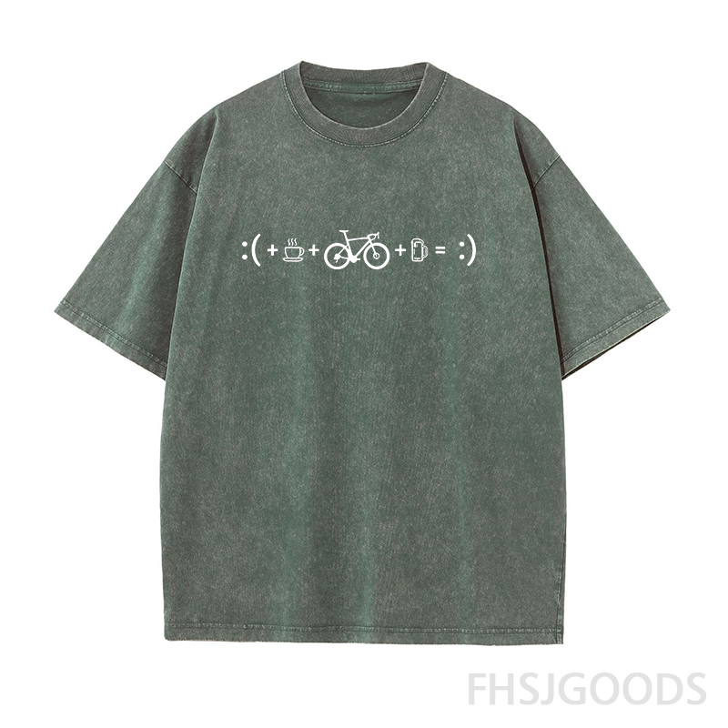 Bicycle Happiness Formula Unisex Distressed T-Shirt