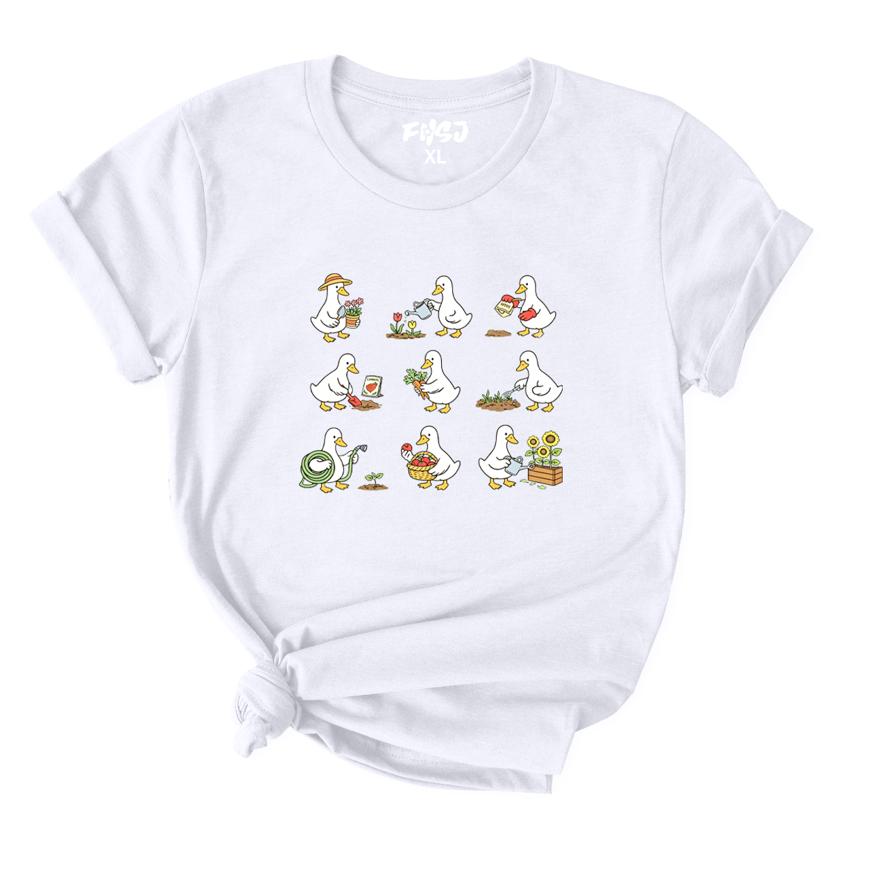 Cute Goose Gardener T-Shirt for Women