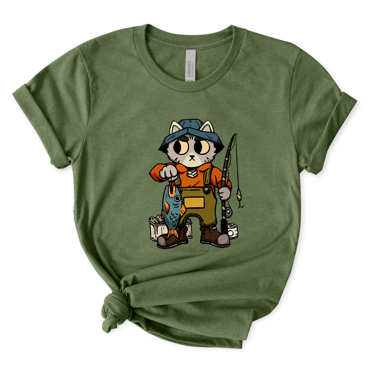 Cat Fishing T-Shirt for women