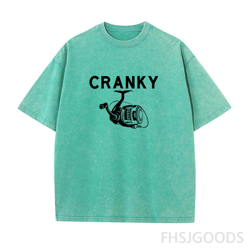 Cranky Fishing Unisex Distressed T-Shirt