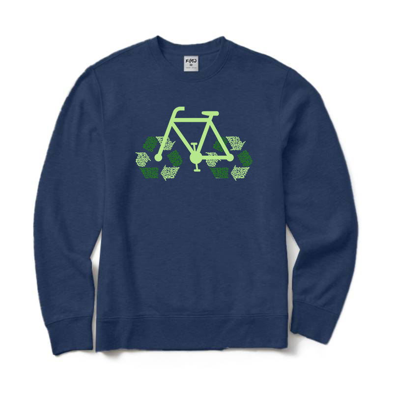 Recycle Bike Crewneck Sweatshirt