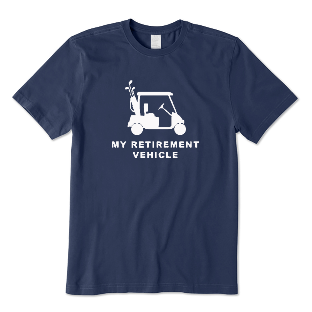 Retirement Vehicle Golf T-shirt