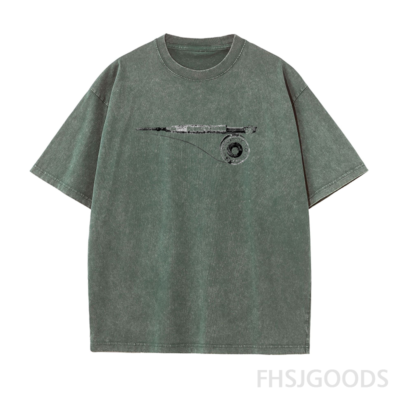 Fly Fishing Unisex Distressed T-Shirt