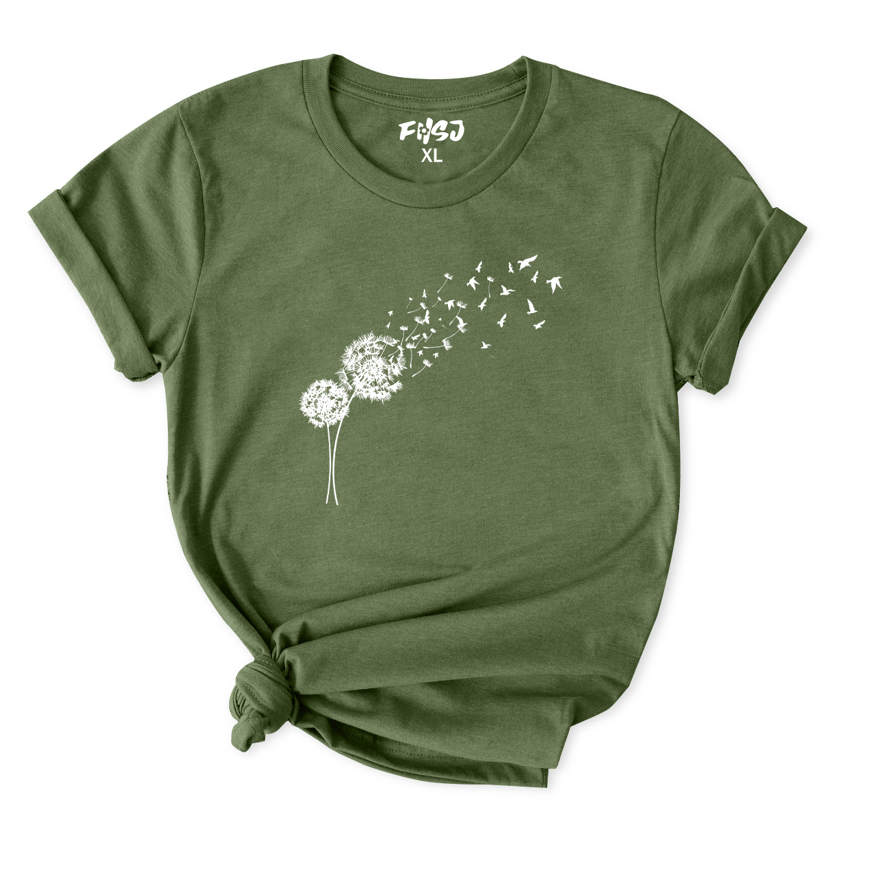Dandelion Birds T-Shirt for Women