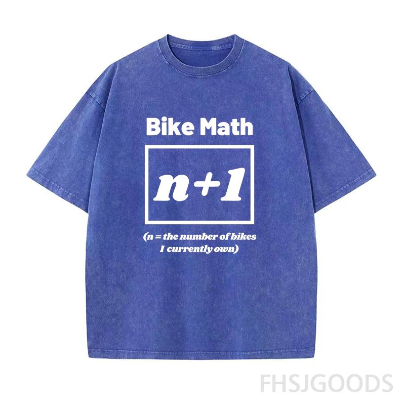 Bike Math Unisex Distressed T-Shirt