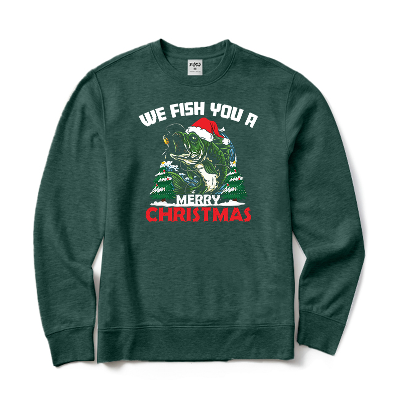 We Fish You A Merry Christmas Crewneck Sweatshirt