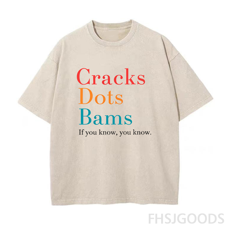 Cracks Dots Bams If You Know You Know Mahjong Unisex Distressed T-Shirt