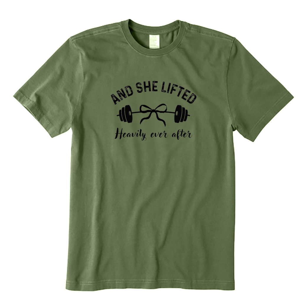 And She Lifted Heavily Ever After T-shirt