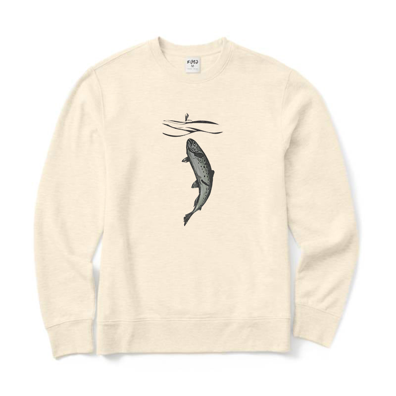 Trout Fishing Crewneck Sweatshirt