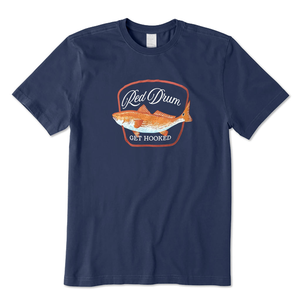 Red Drum Get Hooked T-shirt