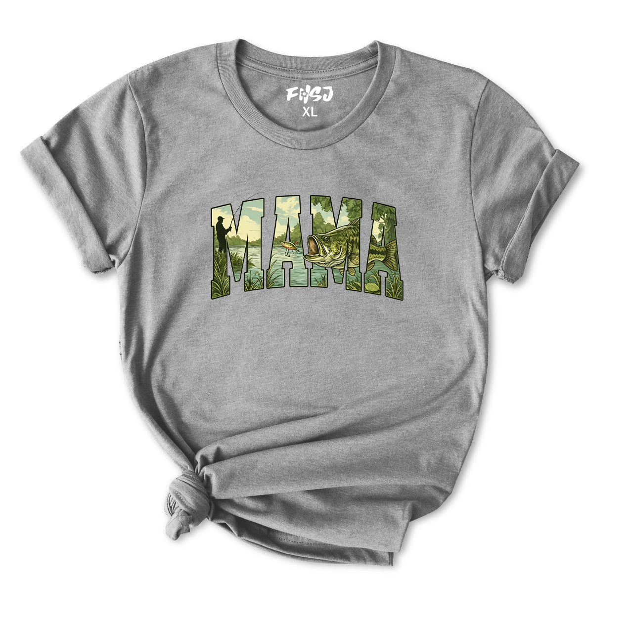 Bass Fishing Mama T-Shirt for Women
