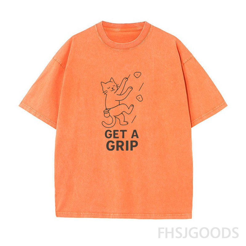 Get A Grip Unisex Distressed T-Shirt