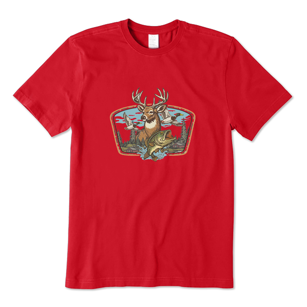 Funny Fishing Hunting T-shirt