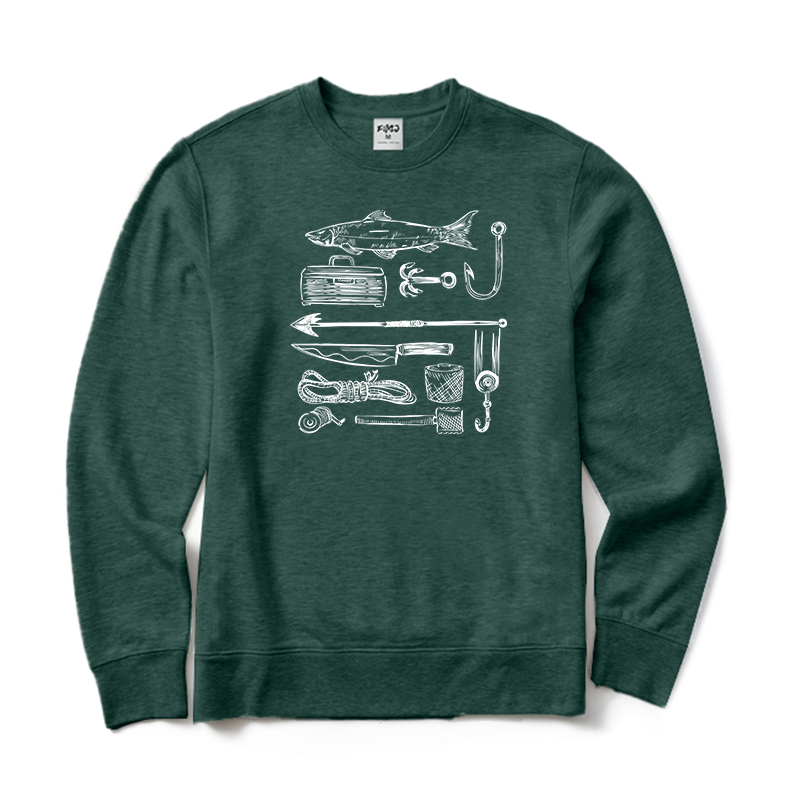 Vintage Style Fishing Sweatshirt