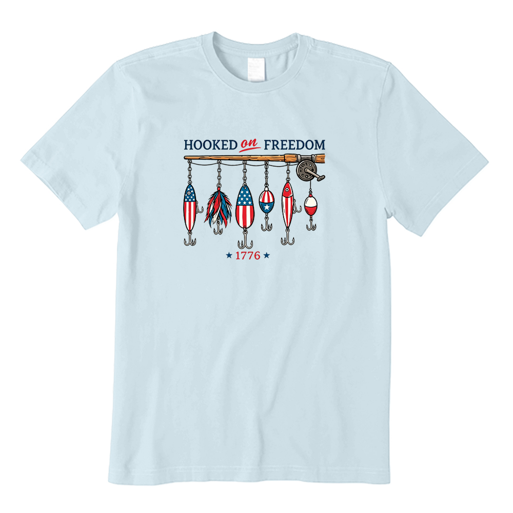 Hooked On Freedom Fishing T-shirt