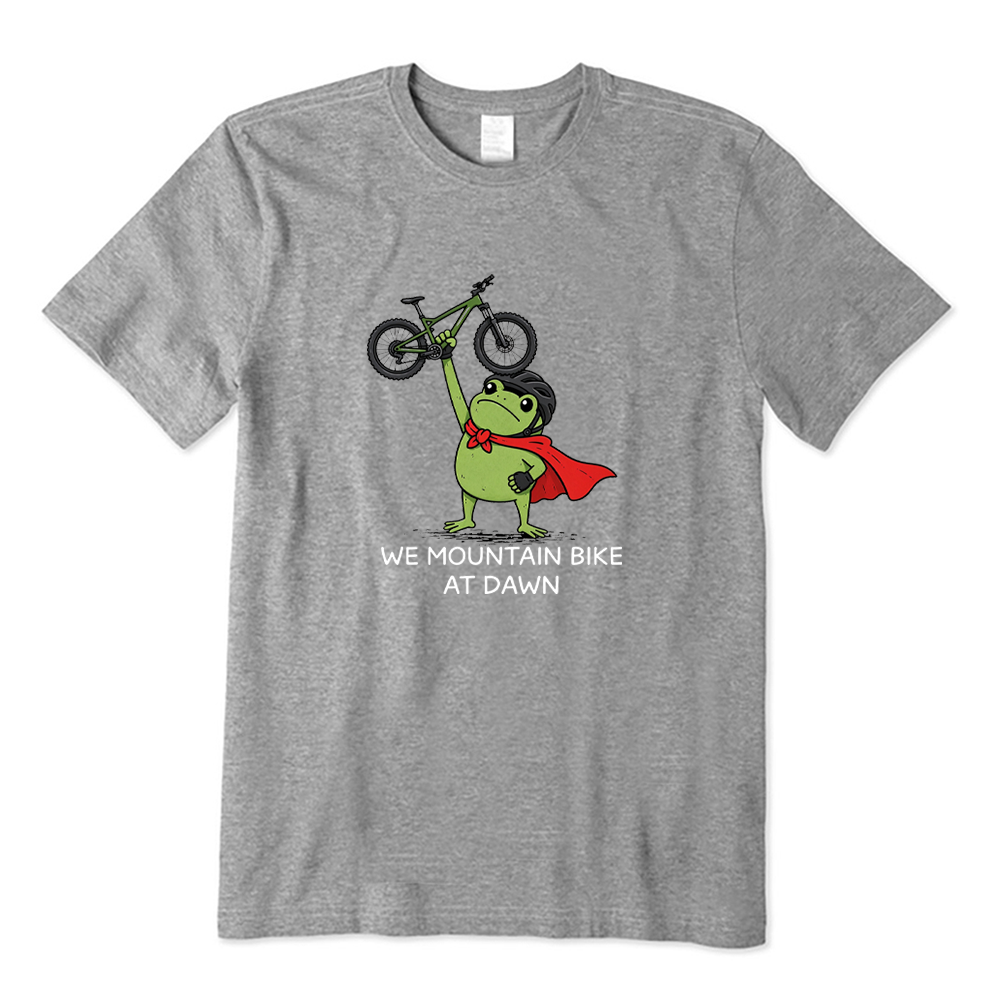 We Mountain Bike At Dawn Frog T-shirt