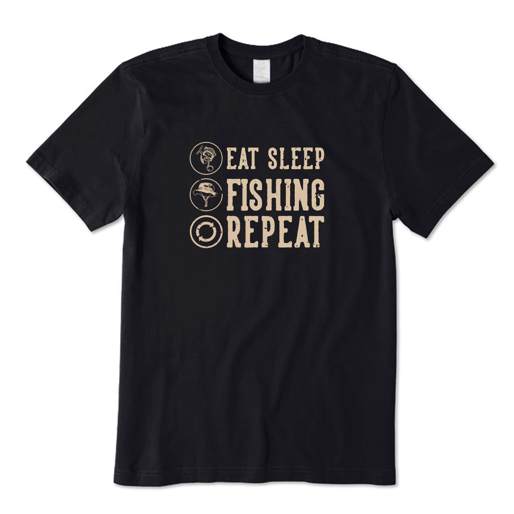 Eat Sleep Fishing Repeat T-Shirt
