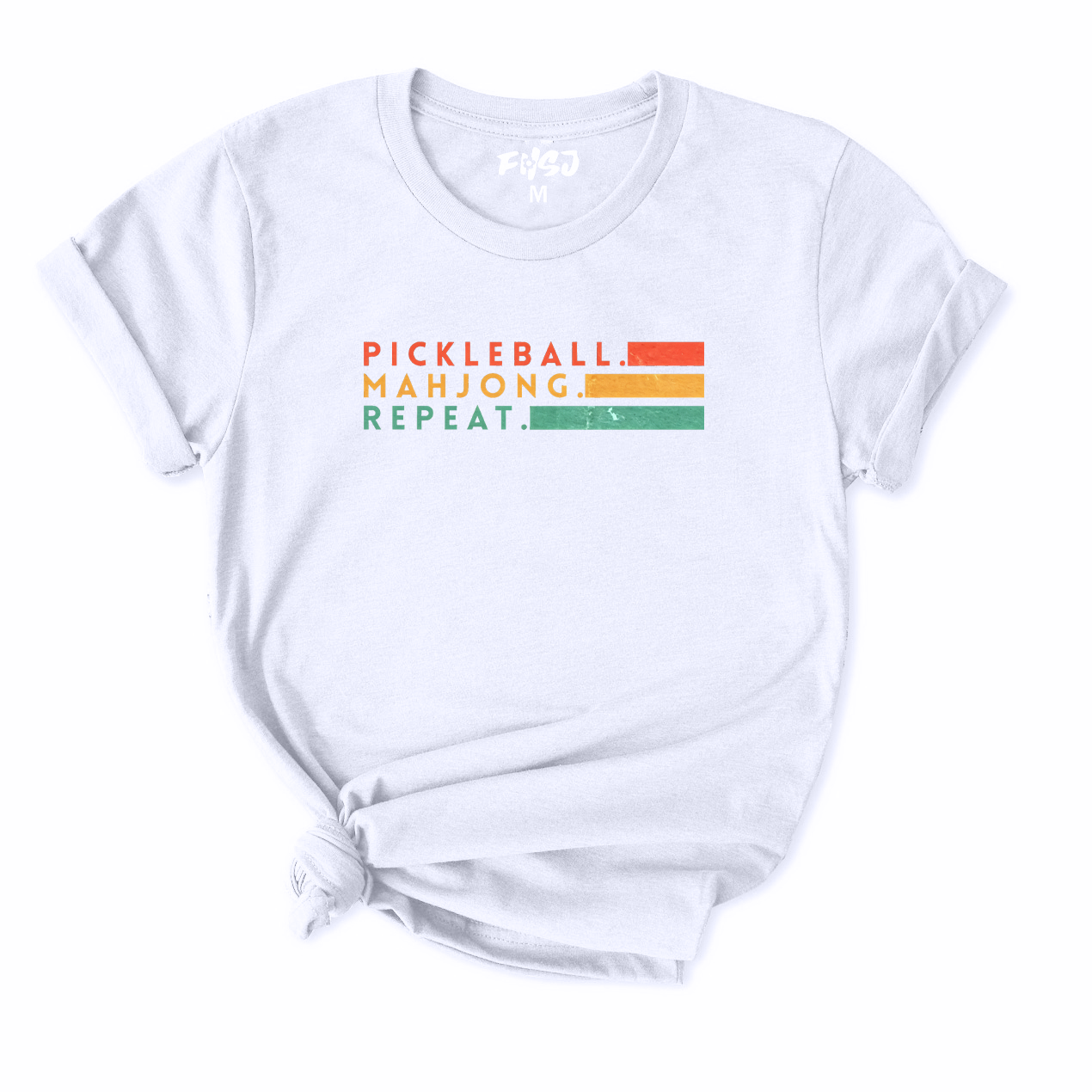 Pickleball Mahjong Repeat T-Shirt for Women