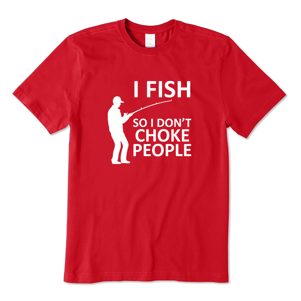 Retro I Fish So I Don't Choke People T-shirt