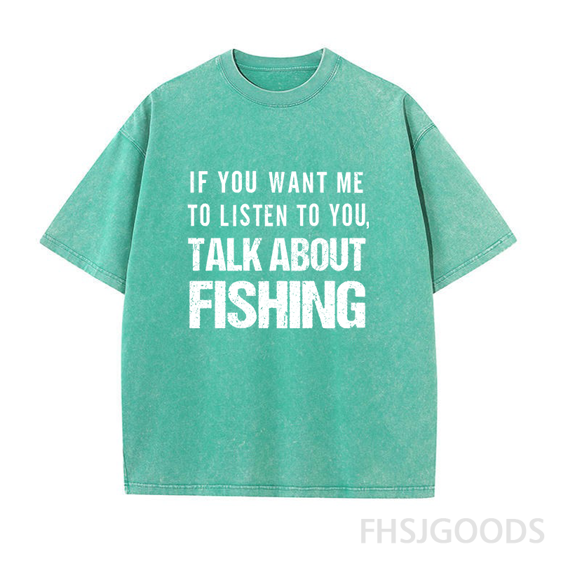 Talk About Fishing Unisex Distressed T-Shirt