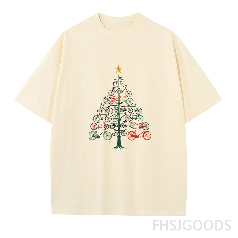 Bicycle Christmas Tree Unisex T-Shirt