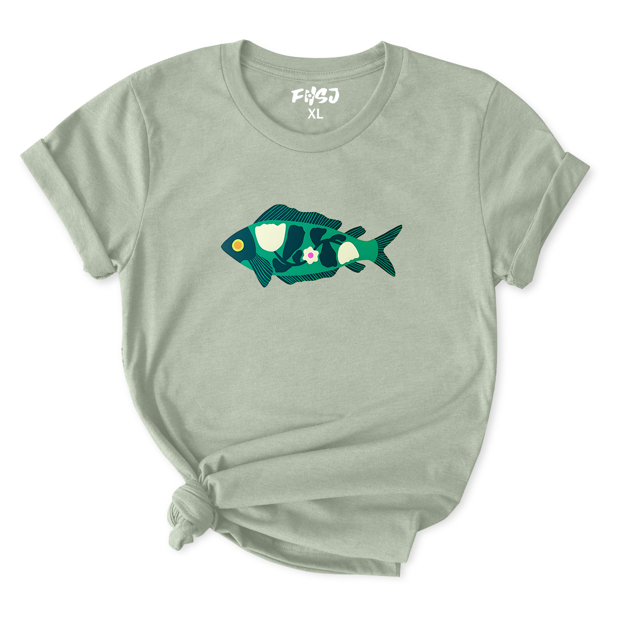 Folk Fish T-Shirt for Women