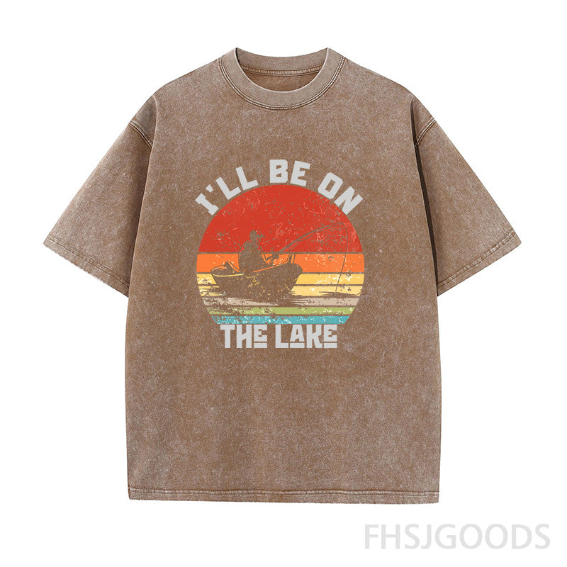 Funny Fishing Unisex Distressed T-Shirt