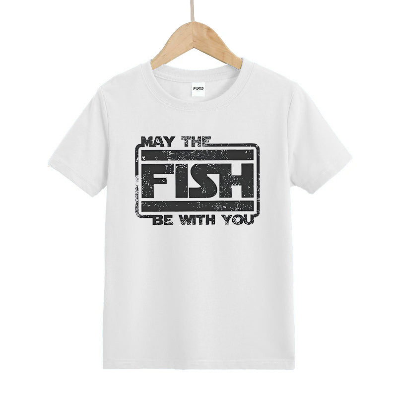 May The Fish Be with You Kids T-Shirt