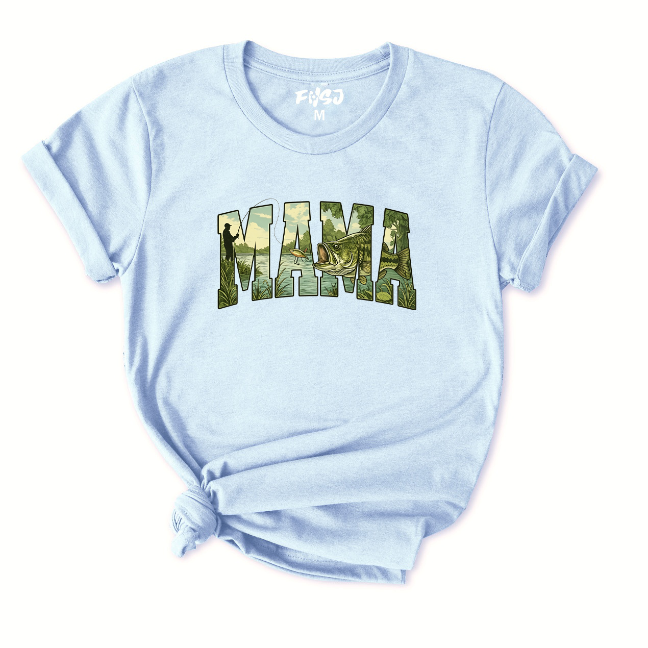 Bass Fishing Mama T-Shirt for Women