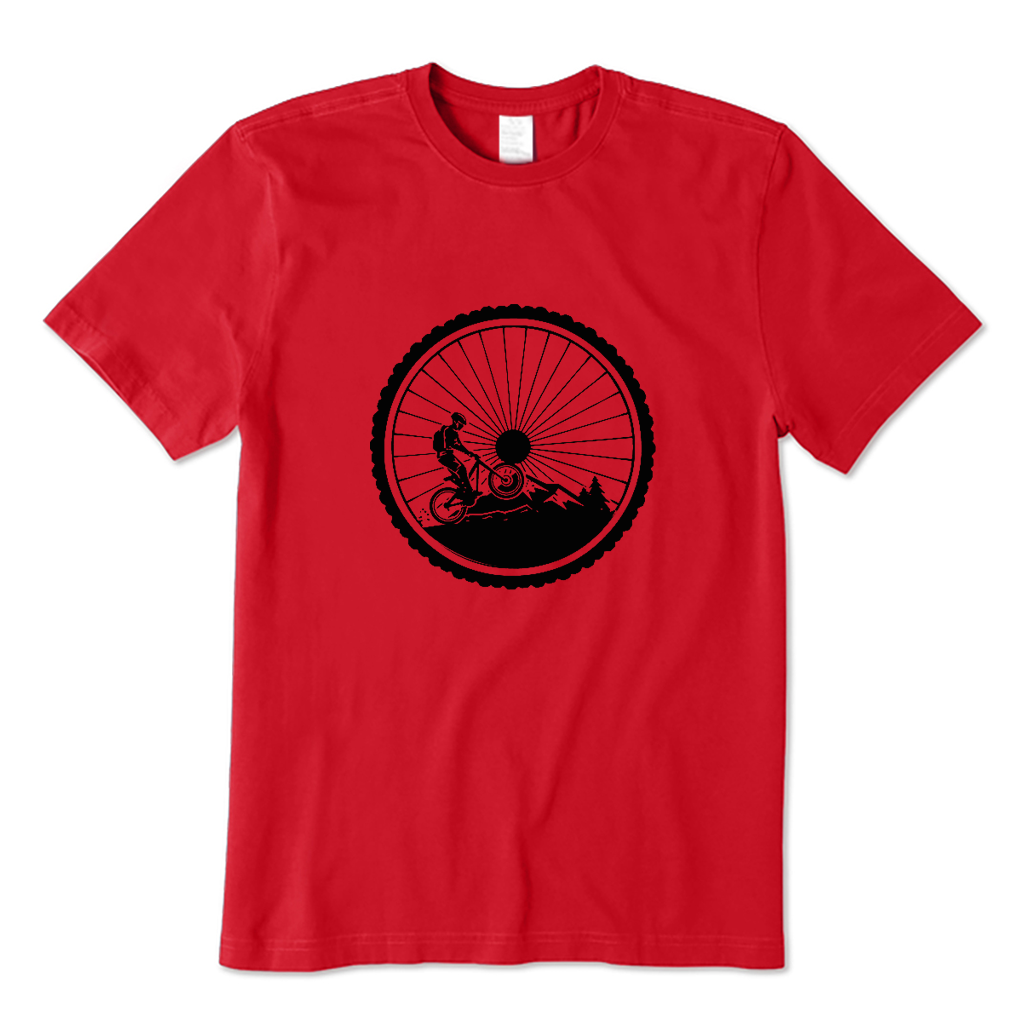 Mountain Bike Rider Sun & Nature T-shirt