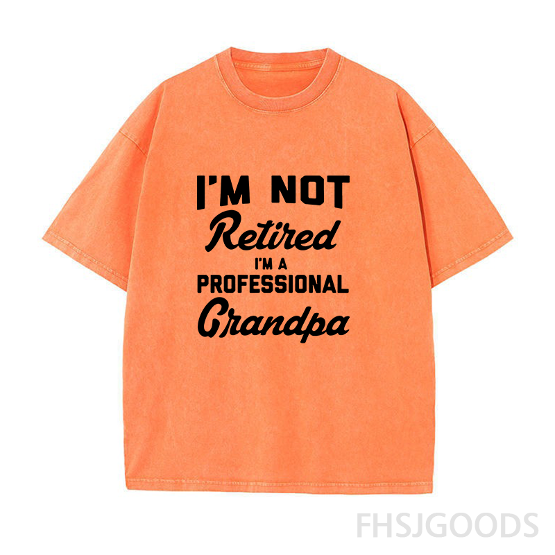 I'm Not Retired I'm A Professional Grandpa Unisex Distressed T-Shirt