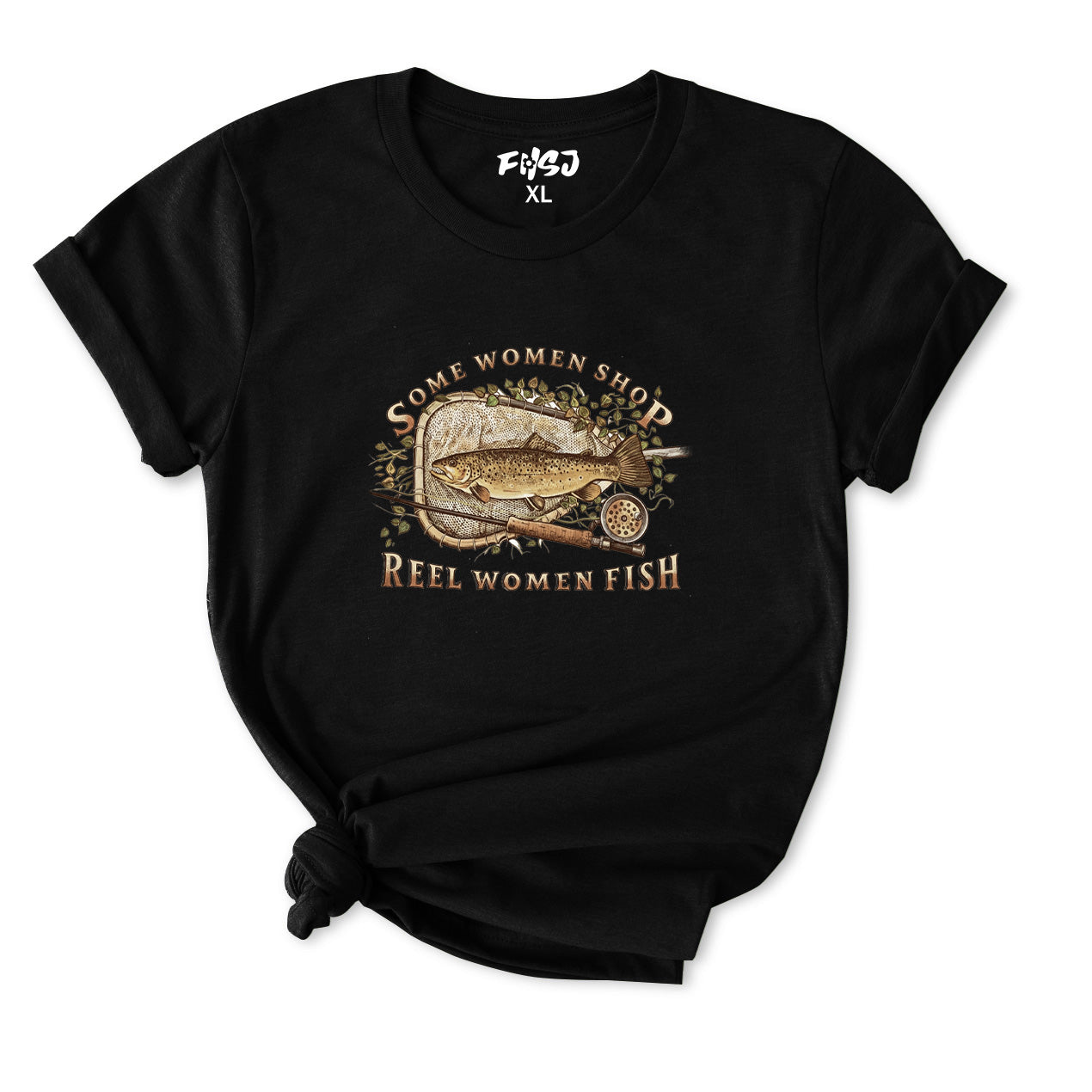 Some Women Shop Reel Women Fish T-Shirt for Women
