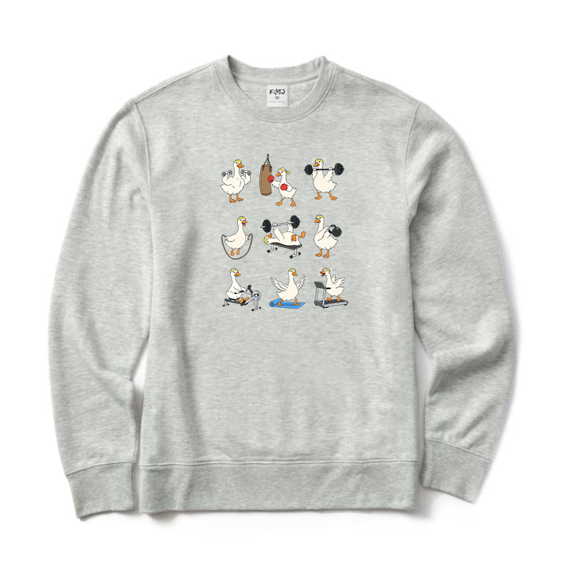Funny Goose Workout Crewneck Sweatshirt