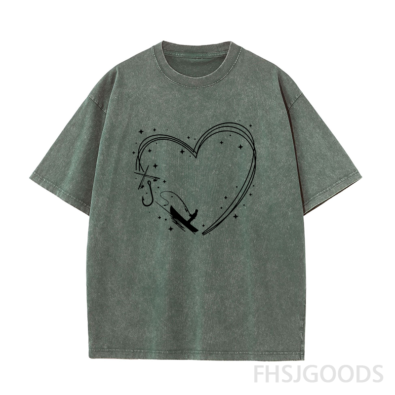 Love Fishing Unisex Distressed T-Shirt