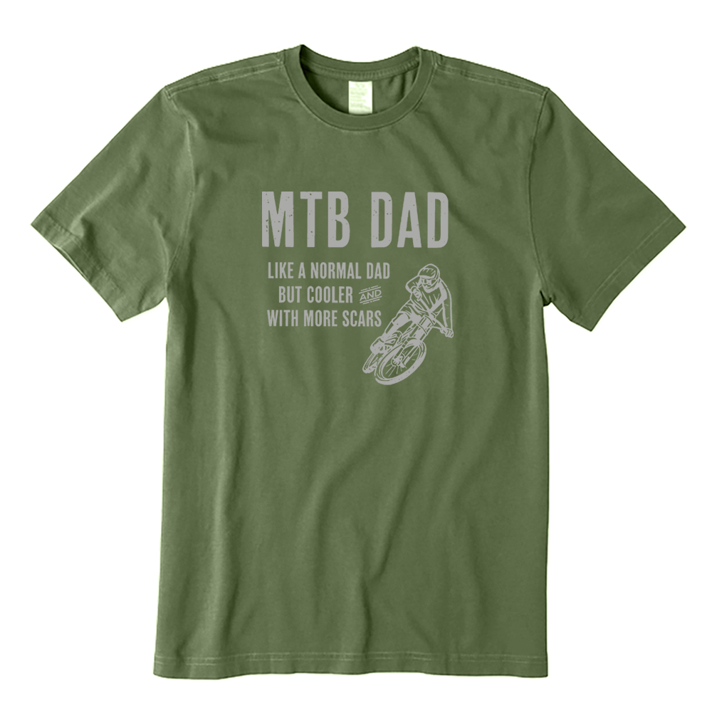 MTB Dad Like A Normal Dad But Cooler With More Scars T-shirt