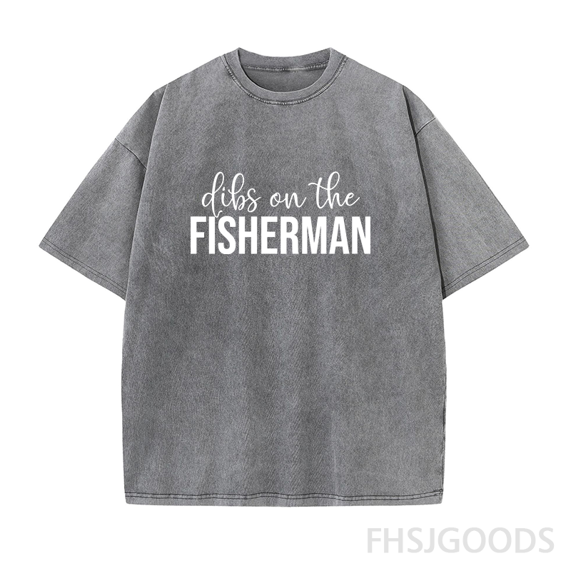Dibs on The Fisherman Unisex Distressed T-Shirt