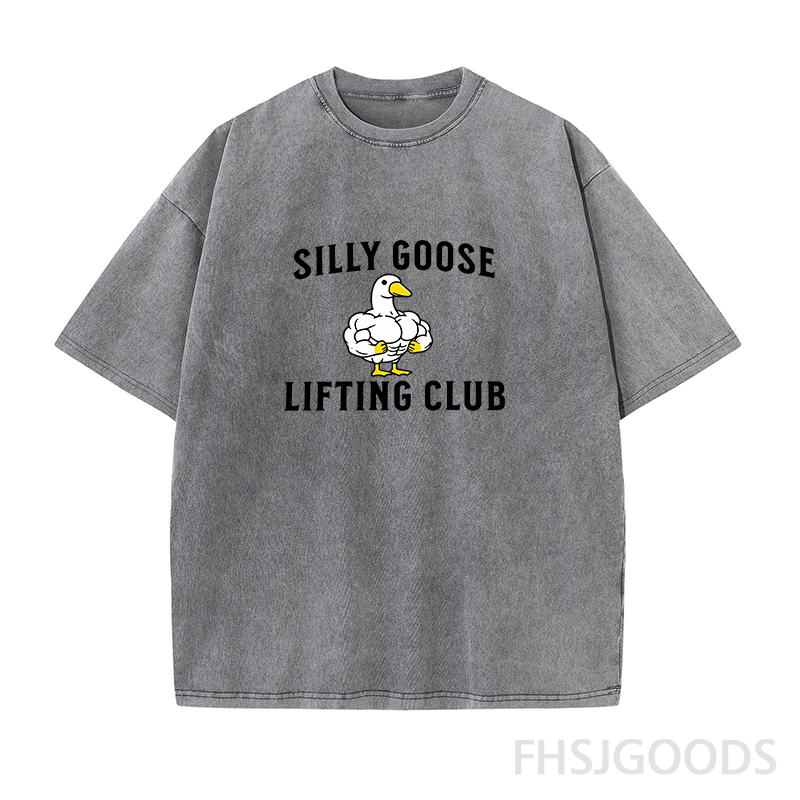 Silly Goose Lifting Club Unisex Distressed T-Shirt
