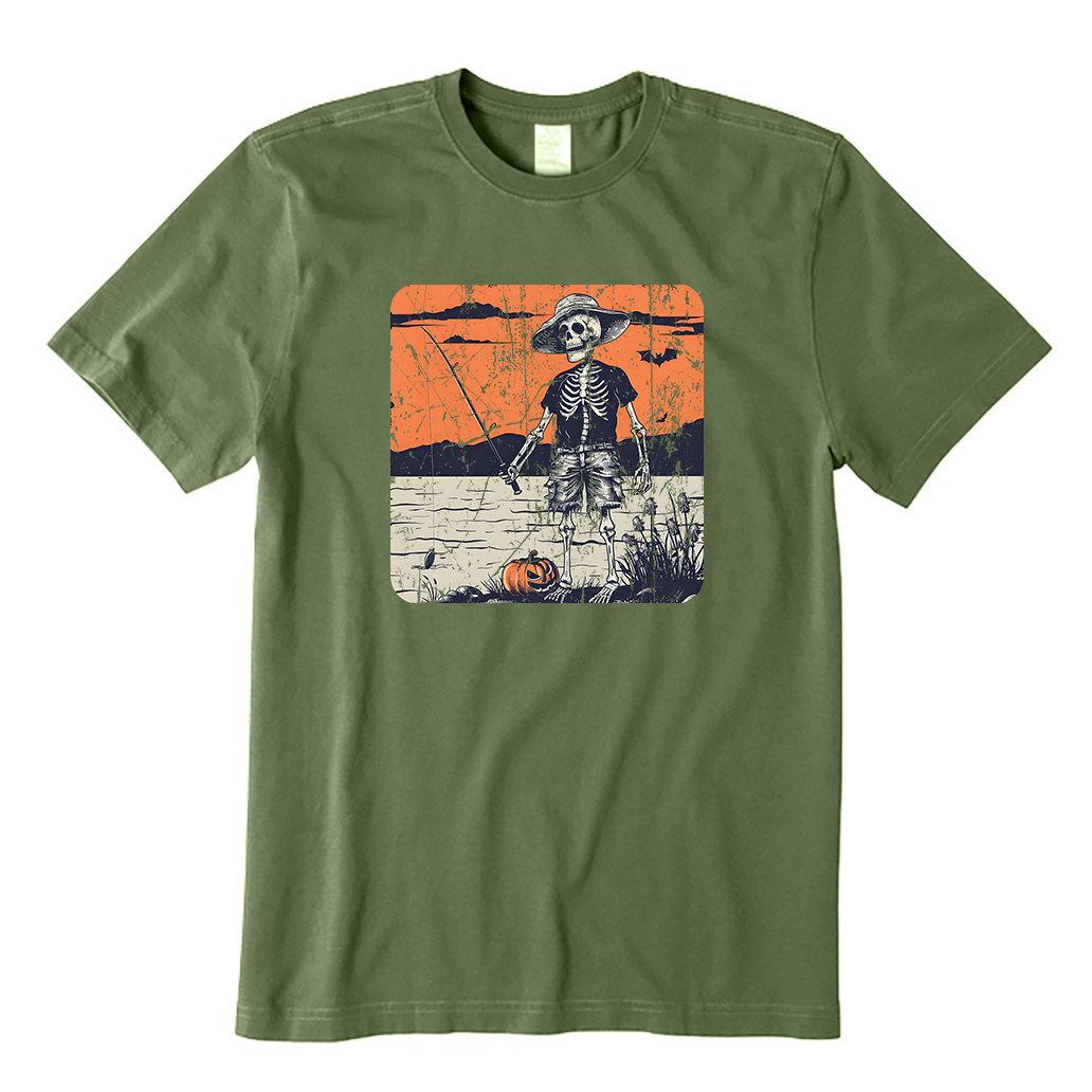 Skeleton Fishing T-Shirt