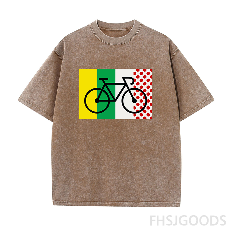 Tour De France Cycling Unisex Distressed T-Shirt