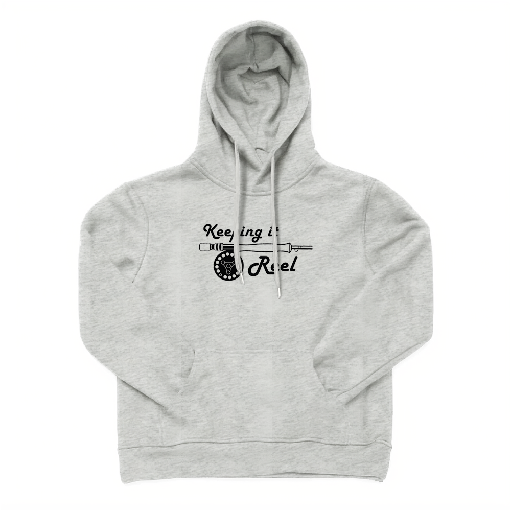 Keeping It Reel Fly Fishing Rod Graphic Hoodie