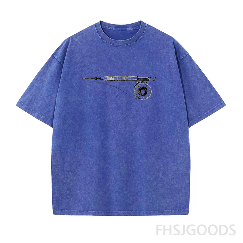Fly Fishing Unisex Distressed T-Shirt