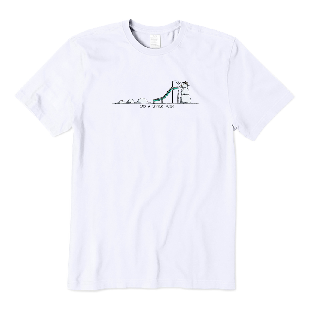 Snowman and Slide Christmas T-Shirt
