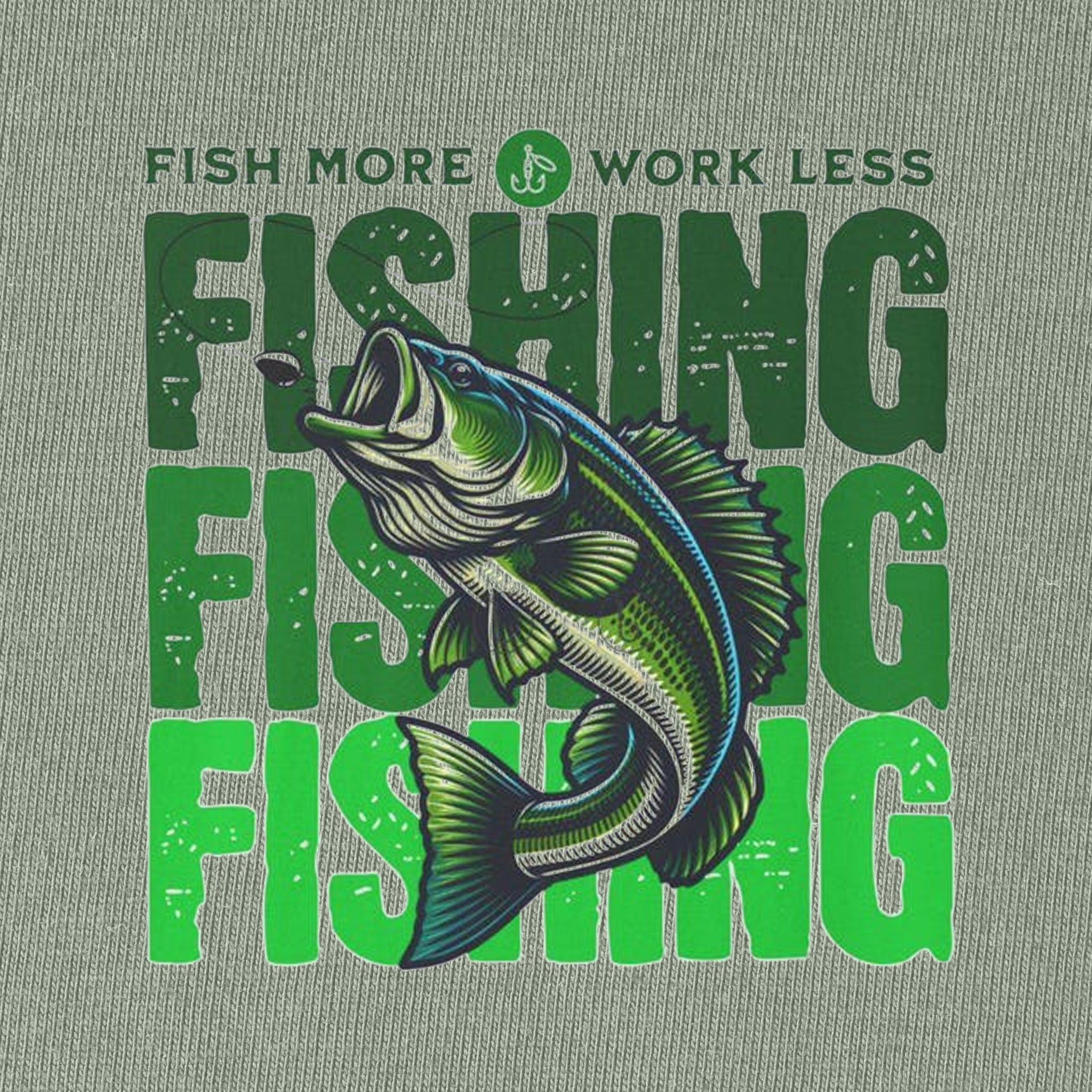 Fish More Wrok Less T-Shirt
